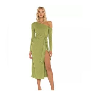 Lovers and Friends Kayla Midi Dress in Green Small